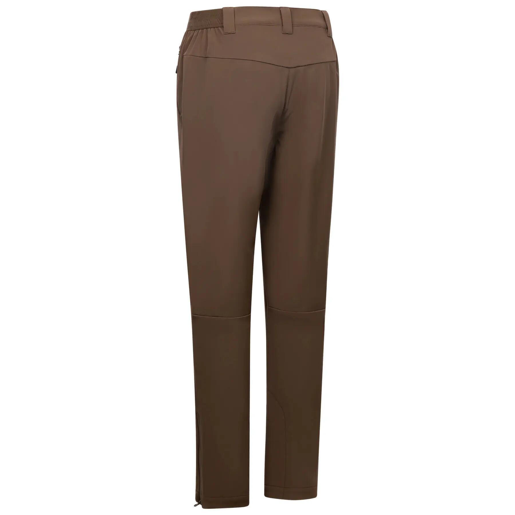 Womens Softshell Trousers Hiking Trekking Waterproof Breathable Pants Tawny 4/5