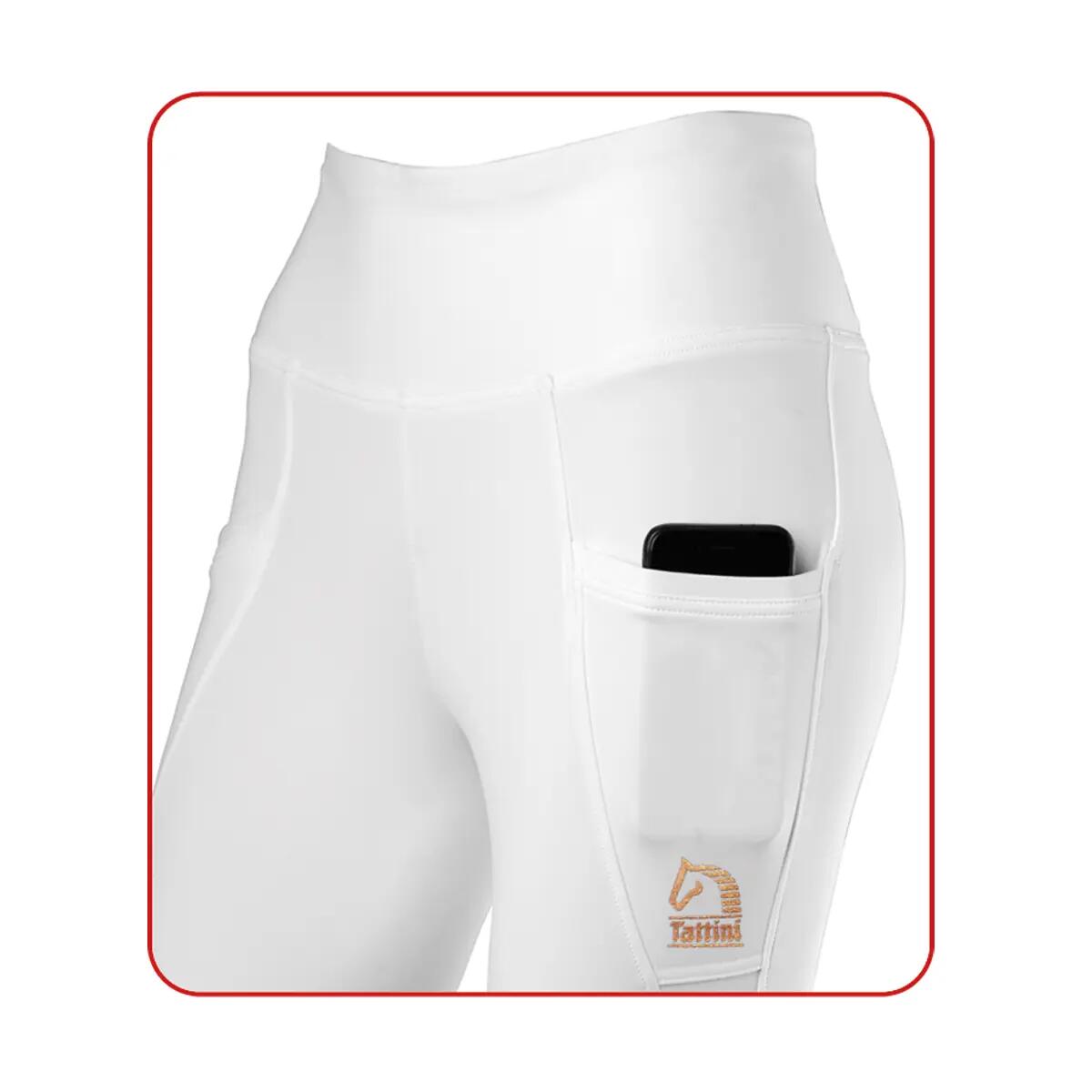 Turnierleggings Full Grip Damen Tattini Begonia 3/4