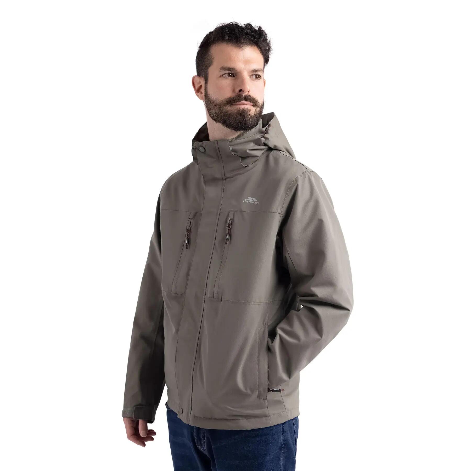Herren Regenjacke Griminish mit Karomuster und wasserdichtem Futter 4/5