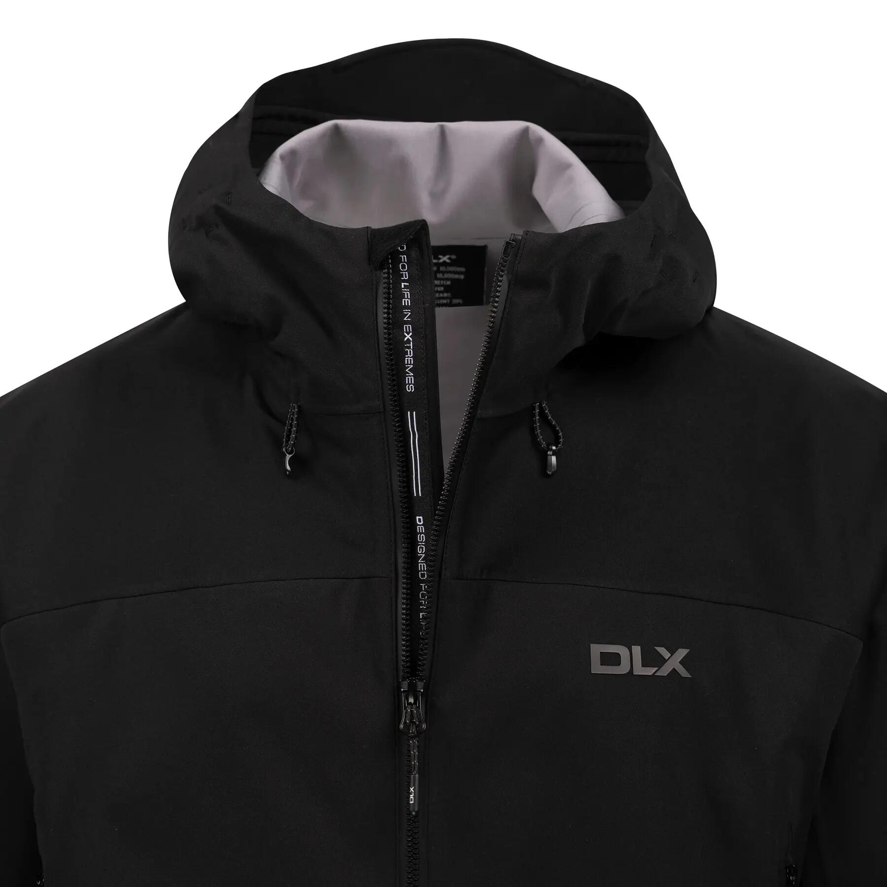 Dlx Johannes Herren Regenjacke, Schwarz 5/5