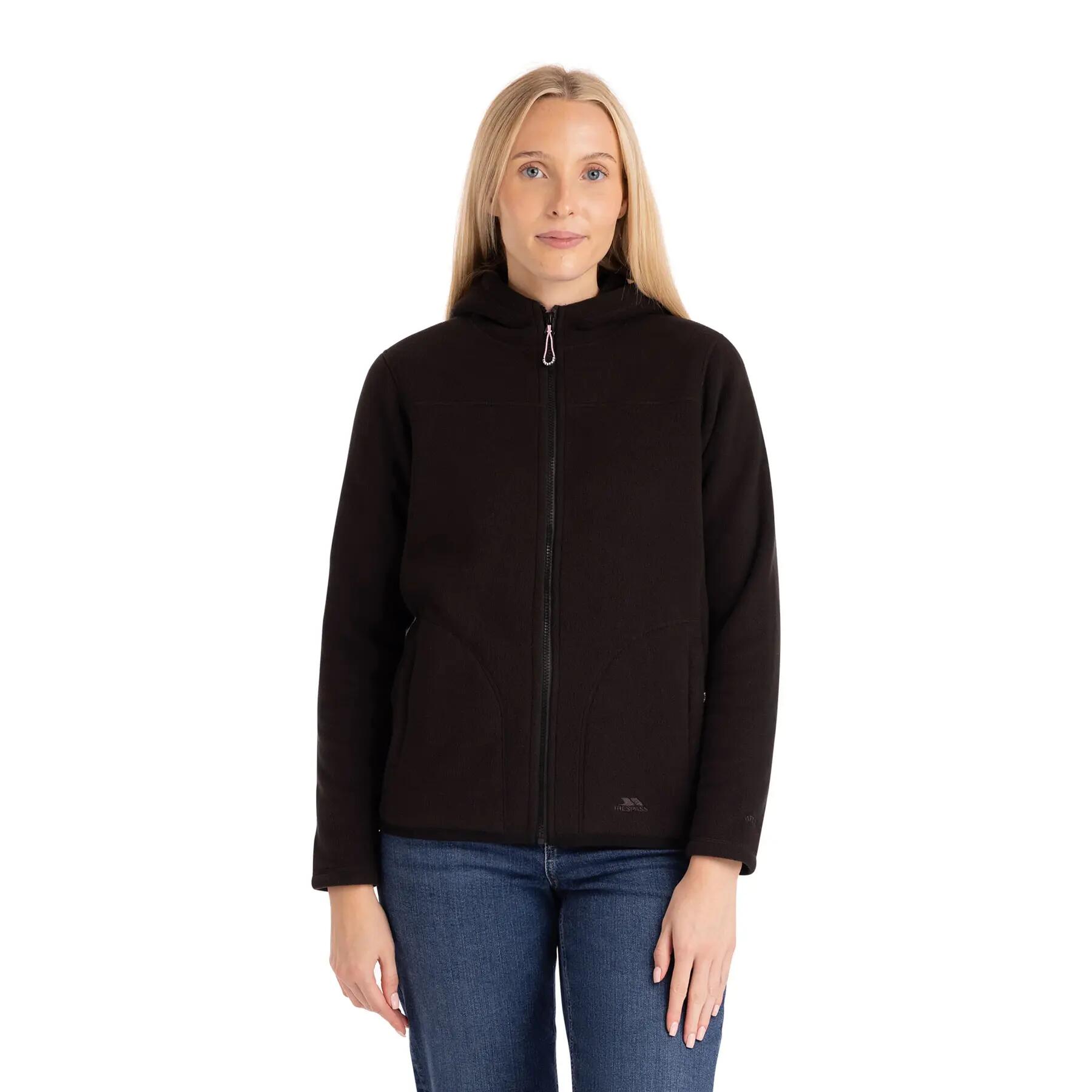 Trespass Backstay – Damen Fleecejacke, Schwarz 2/5