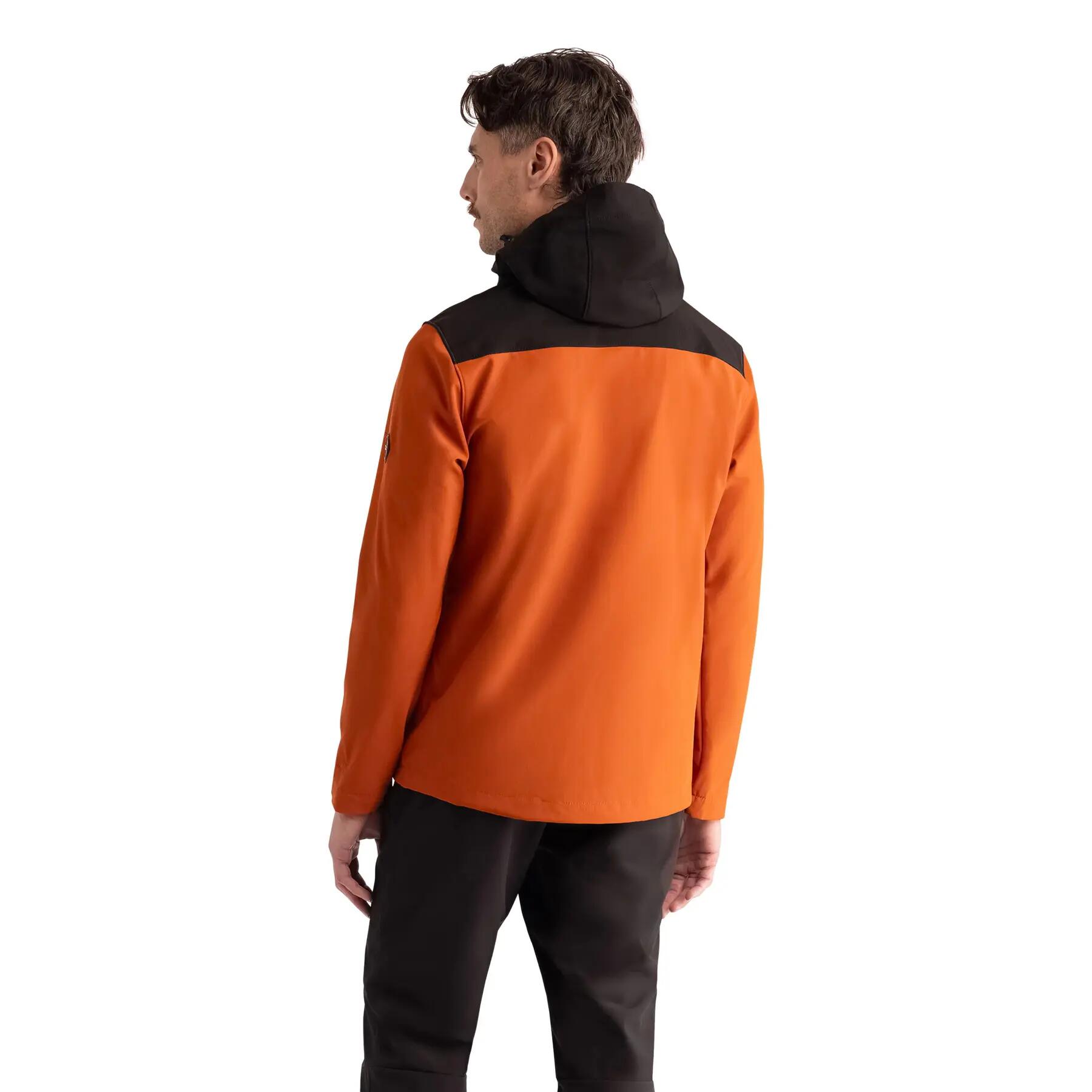 Dlx Durand - Heren Dlx softshelljack verbrand oranje 4/5