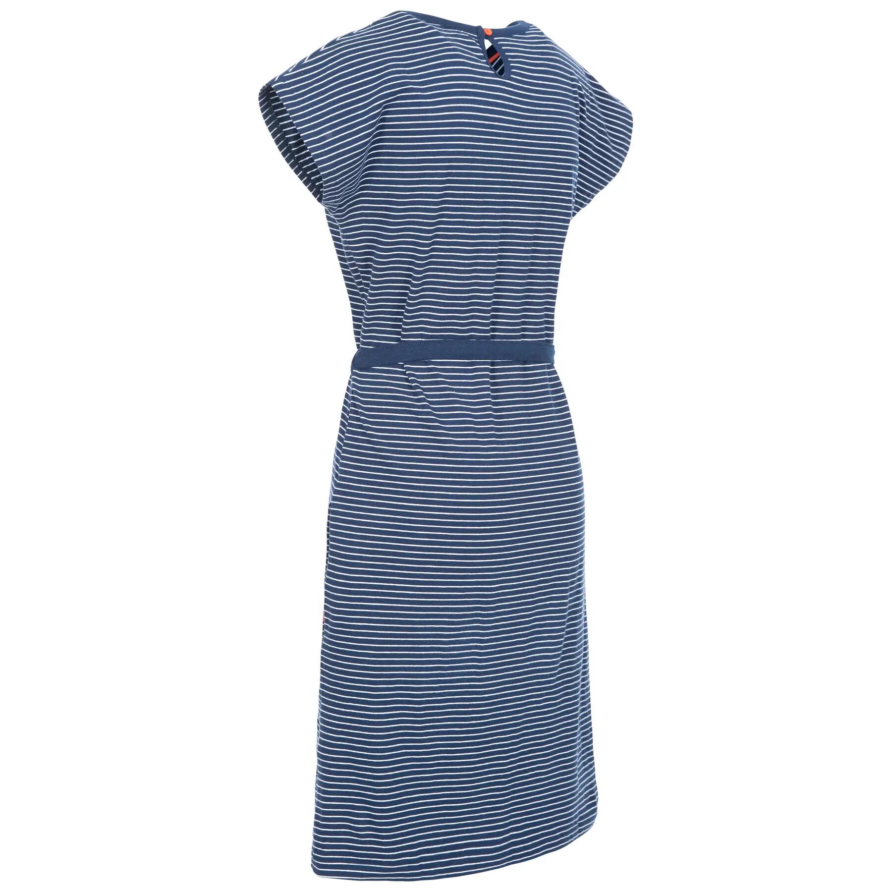 Trespass Lidia - Damenkleid Marineblau gestreift 3/4