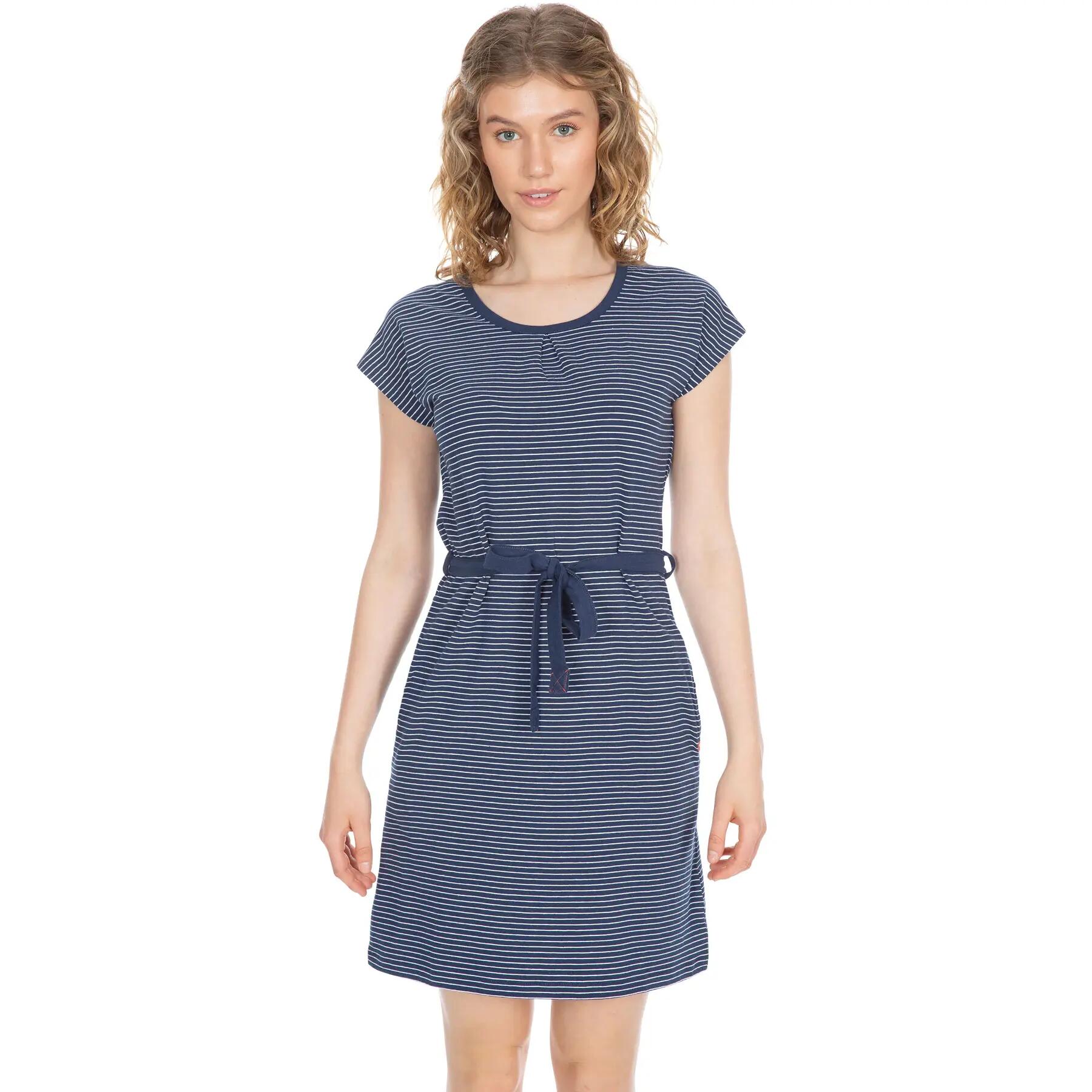 Trespass Lidia - Damenkleid Marineblau gestreift 2/4