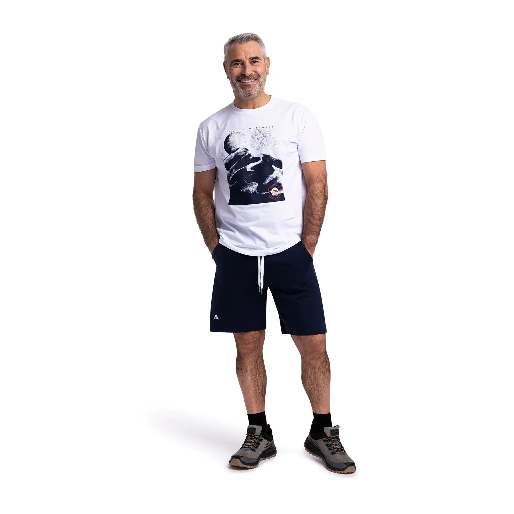 Trespass Sagnay - Herren-Freizeit-T-Shirt Weiß 3/5
