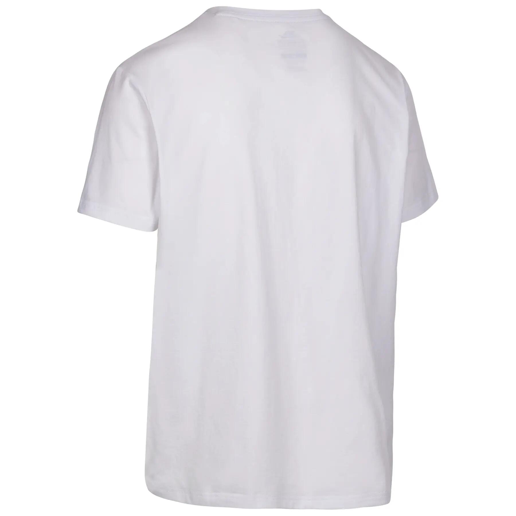 Trespass Sagnay - Herren-Freizeit-T-Shirt Weiß 4/5