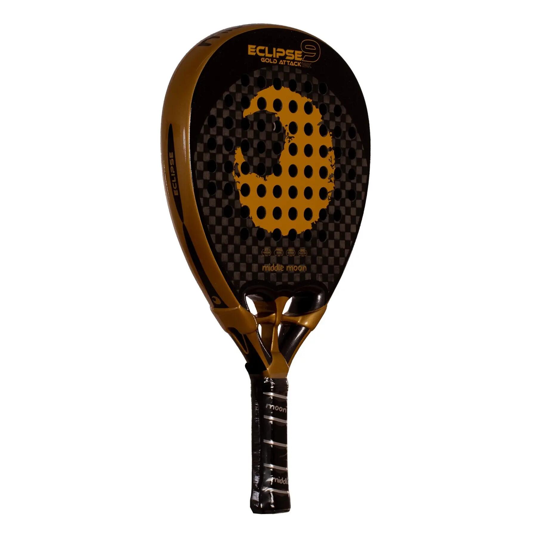 Middle Moon Eclipse 9 Gold Attack 12k Padelschläger 3/4
