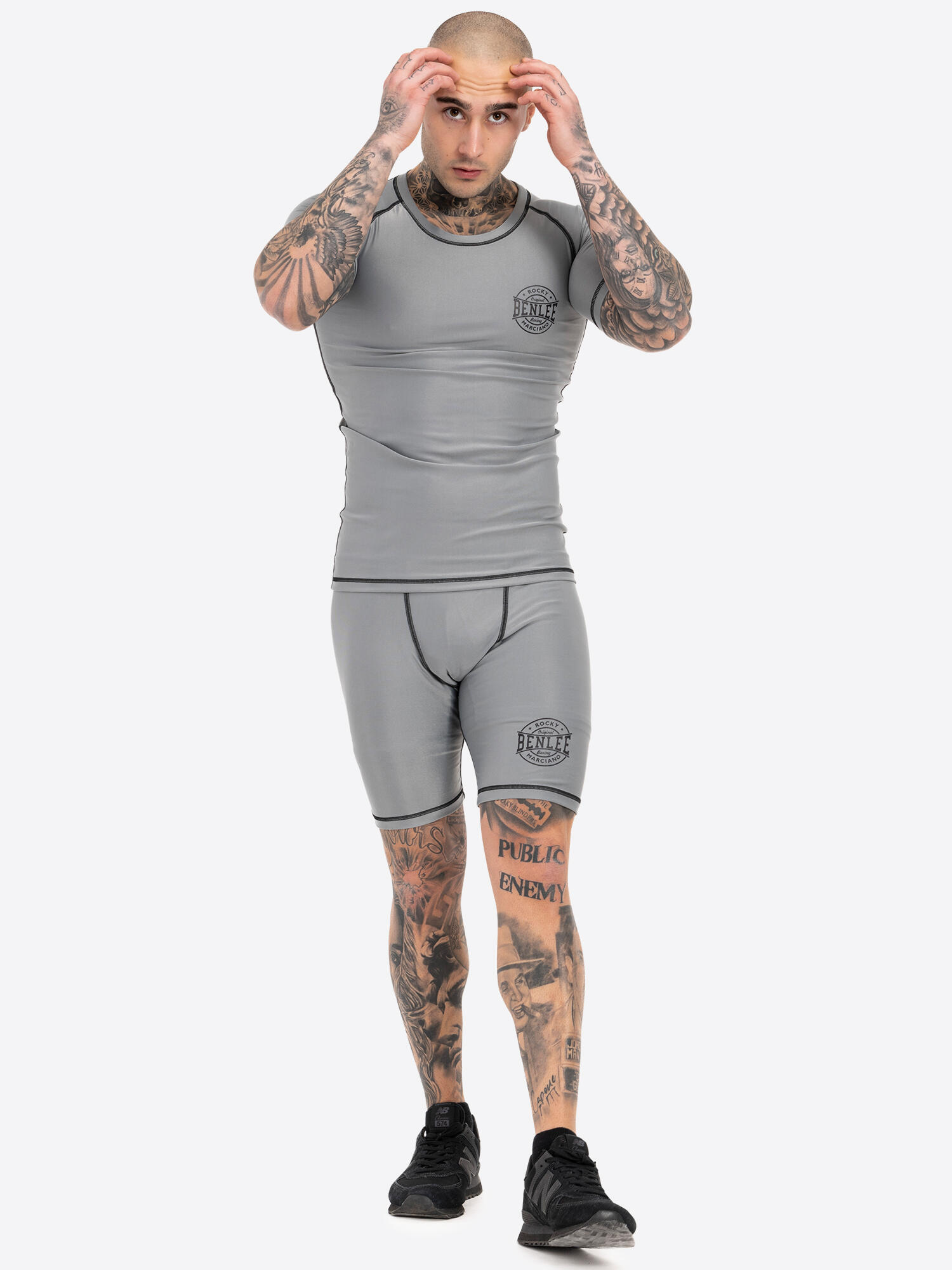 BENLEE Functionele herenshort slim fit BOSSBURN 3/5