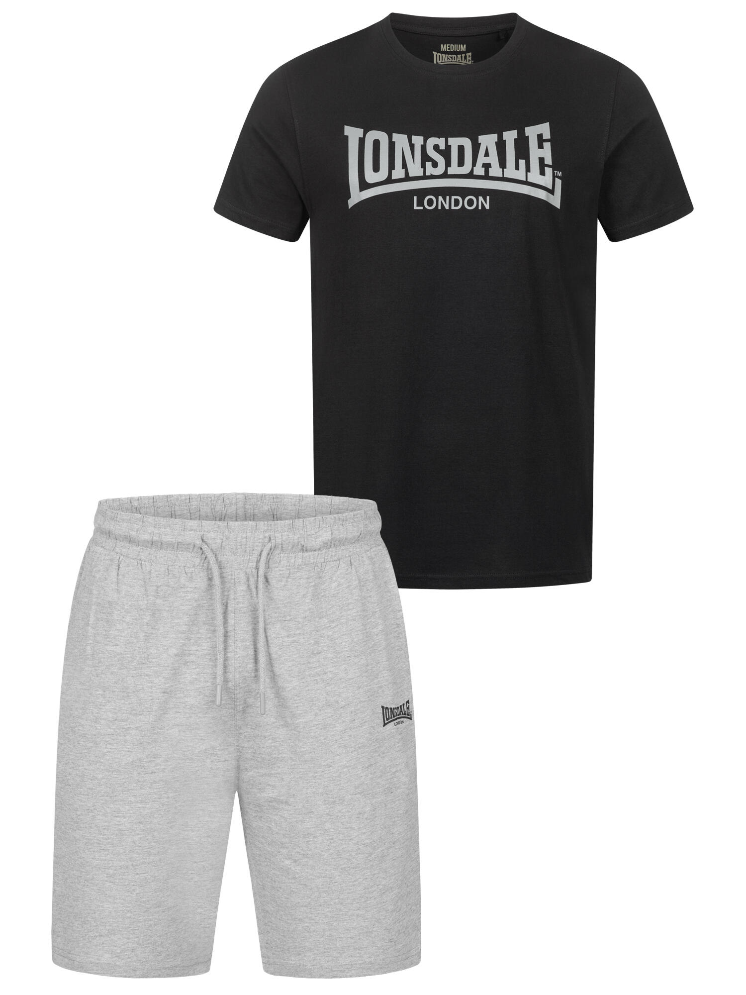 LONSDALE Heren T-shirt & shortset regular fit MOY 2/5