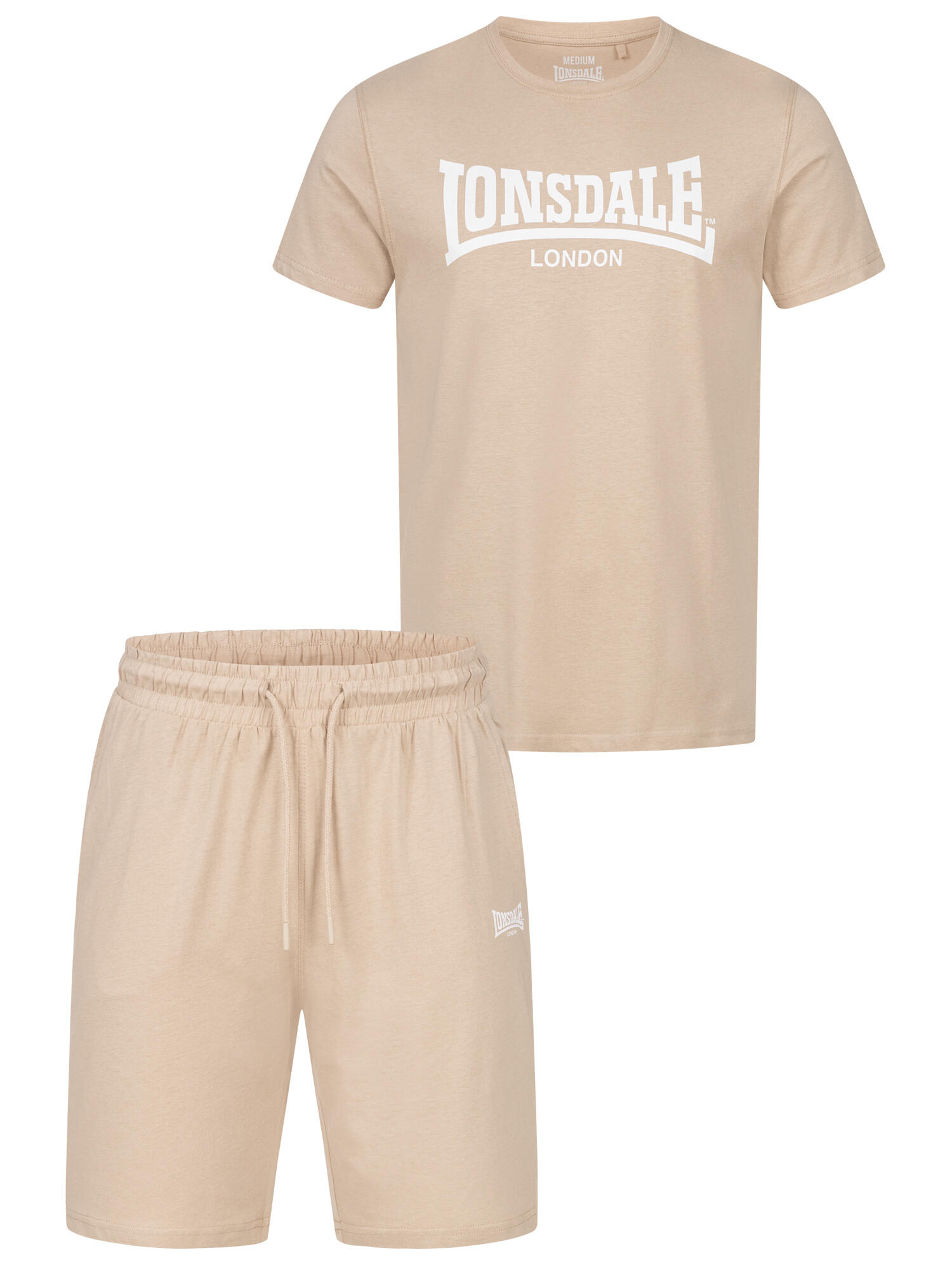 LONSDALE Heren T-shirt & shortset regular fit MOY 2/5