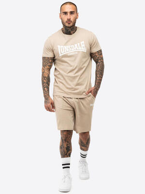 Lonsdale heren t-shirt & shortset regular fit moy