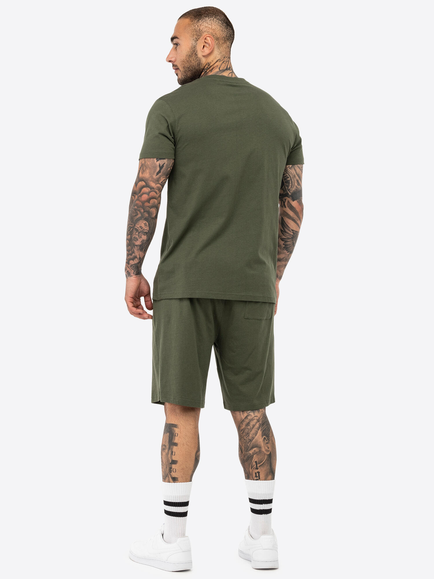 LONSDALE Heren T-shirt & shortset regular fit MOY 4/5