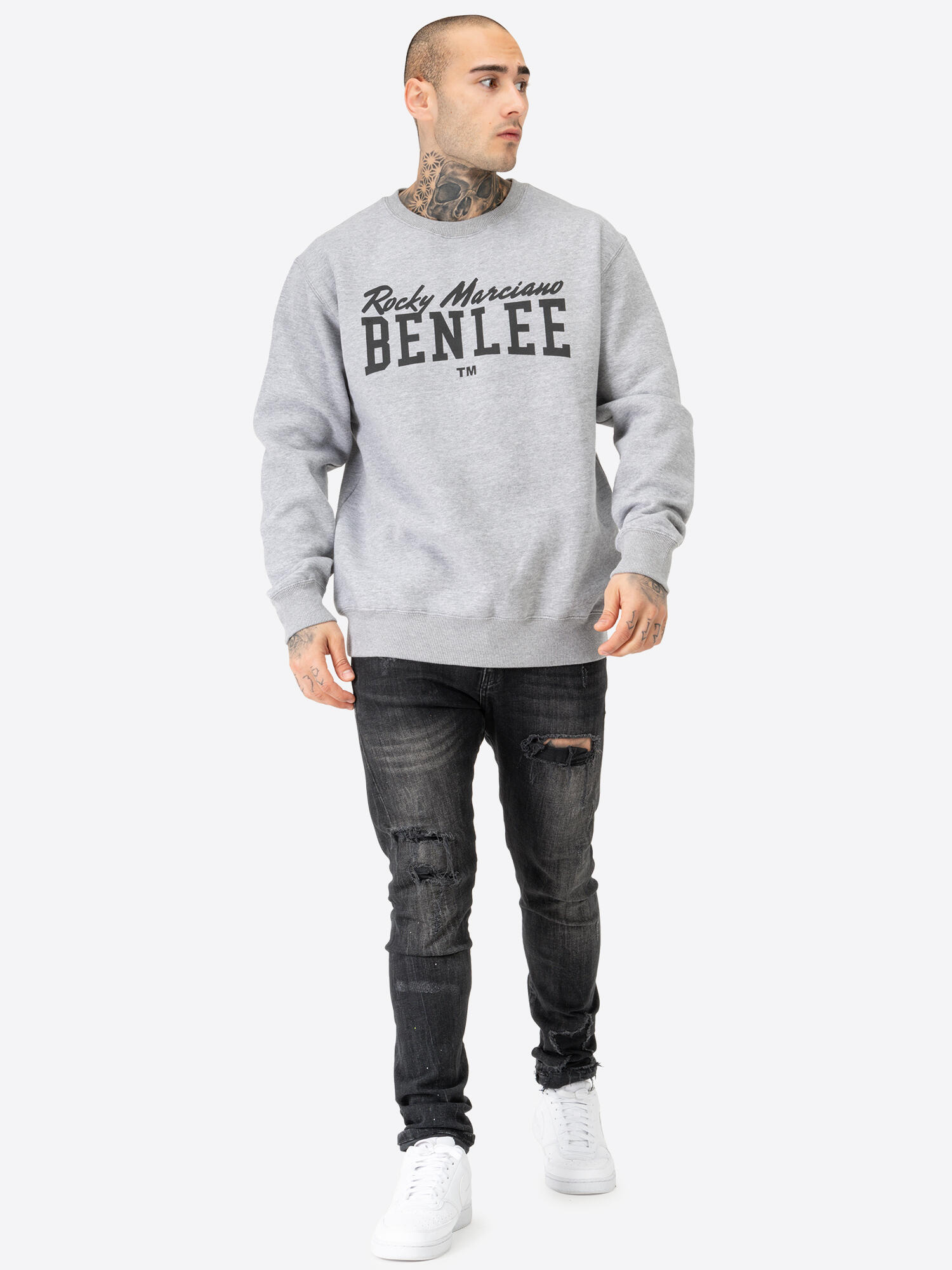 BENLEE Heren sweatshirt met ronde hals regular fit RINSTON 3/5