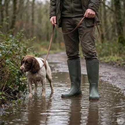Bottes de Chasse Cyclone antidérapantes PVC Kaki 40 à 46