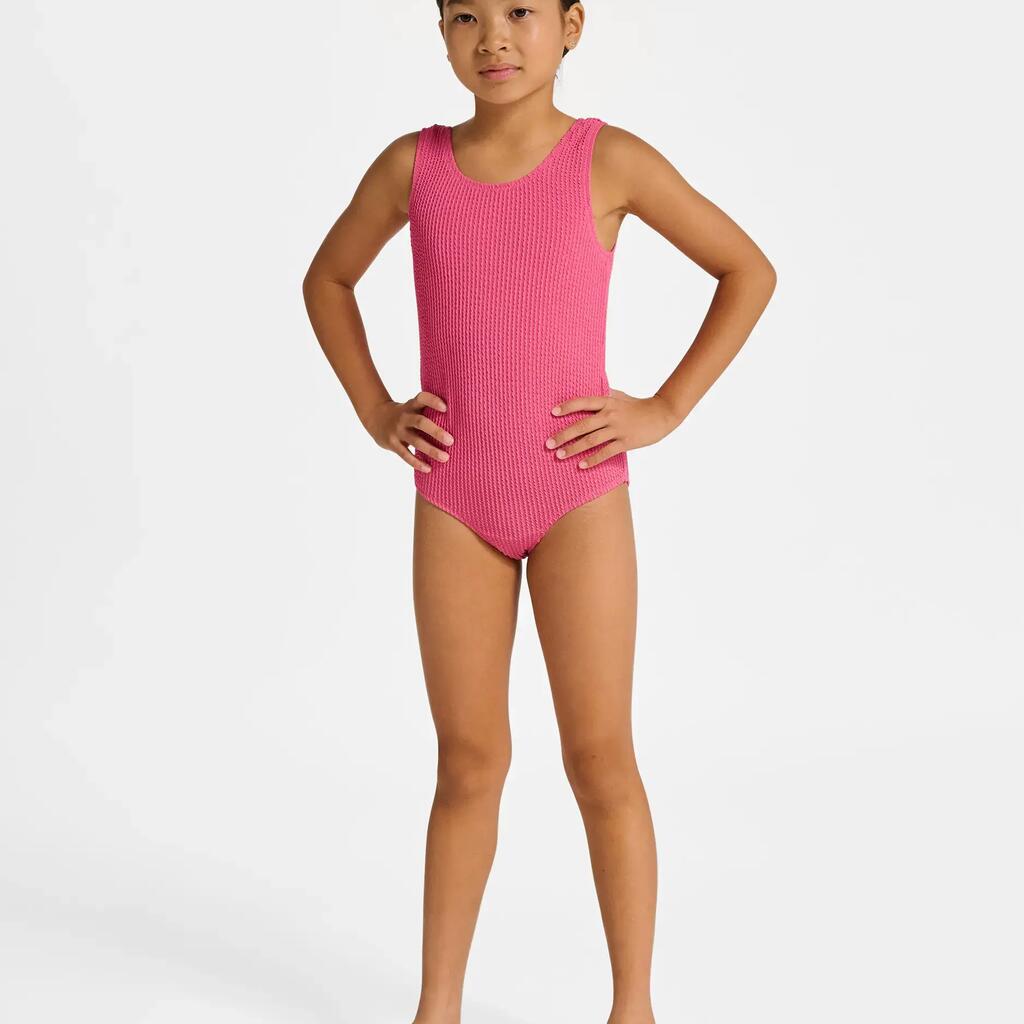 Pleated girls' one-piece swimsuit Hummel