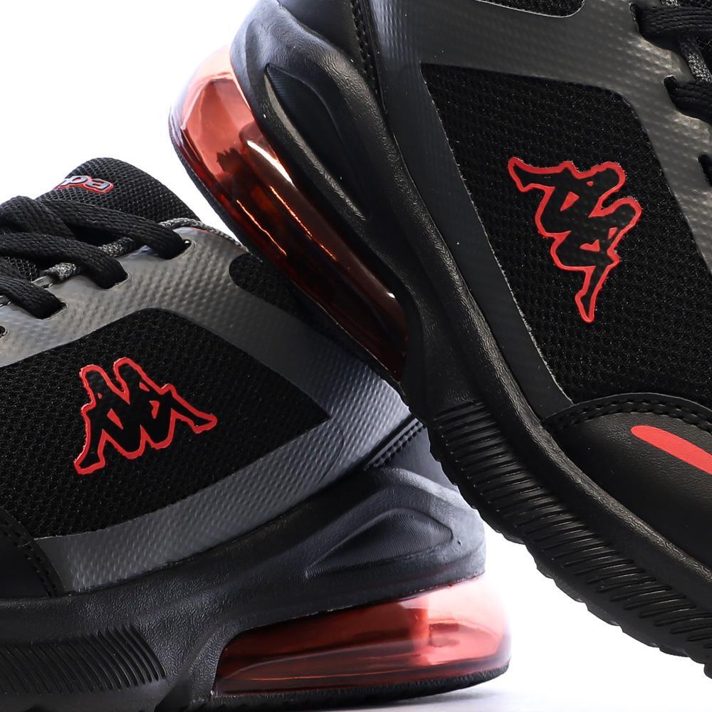 Baskets Noir/Rouge Garçon Kappa Logo Pylos 7/7