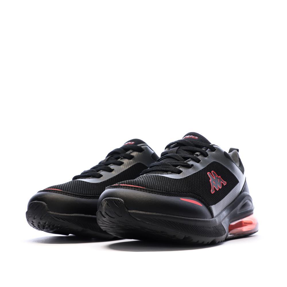 Baskets Noir/Rouge Garçon Kappa Logo Pylos 6/7