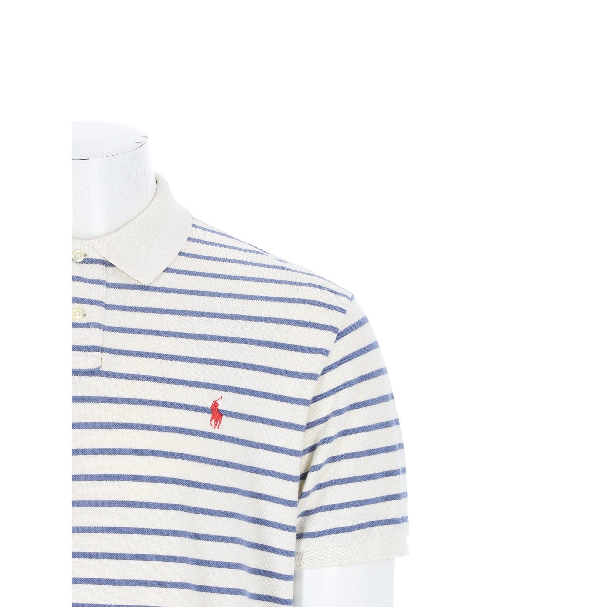 Tweedehands - Polo Ralph Lauren heren polo korte mouwen Custom Fit - Als nieuw 6/7