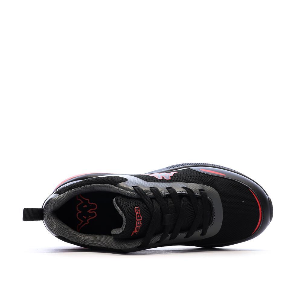 Baskets Noir/Rouge Garçon Kappa Logo Pylos 4/7