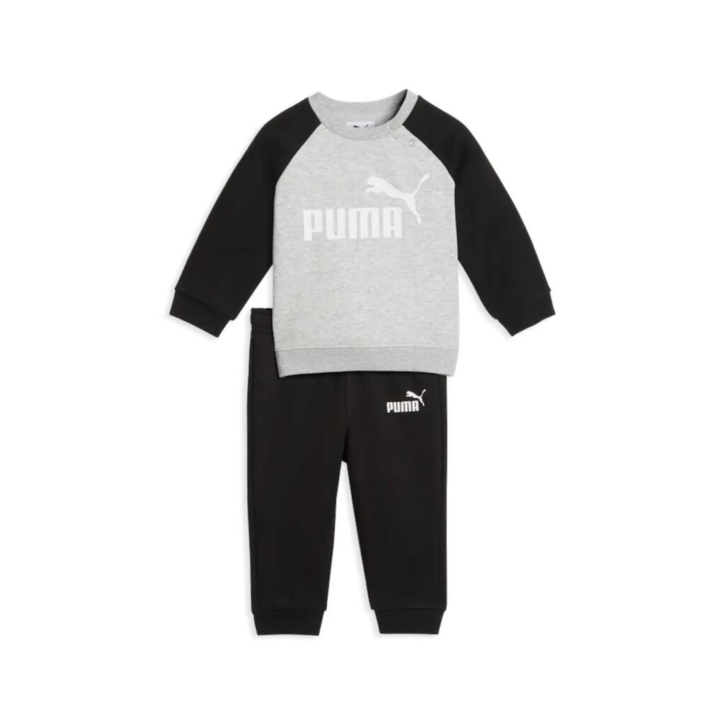Hood Puma Minicats Ess Raglan Crew Set Fl Inf, Black, Kids