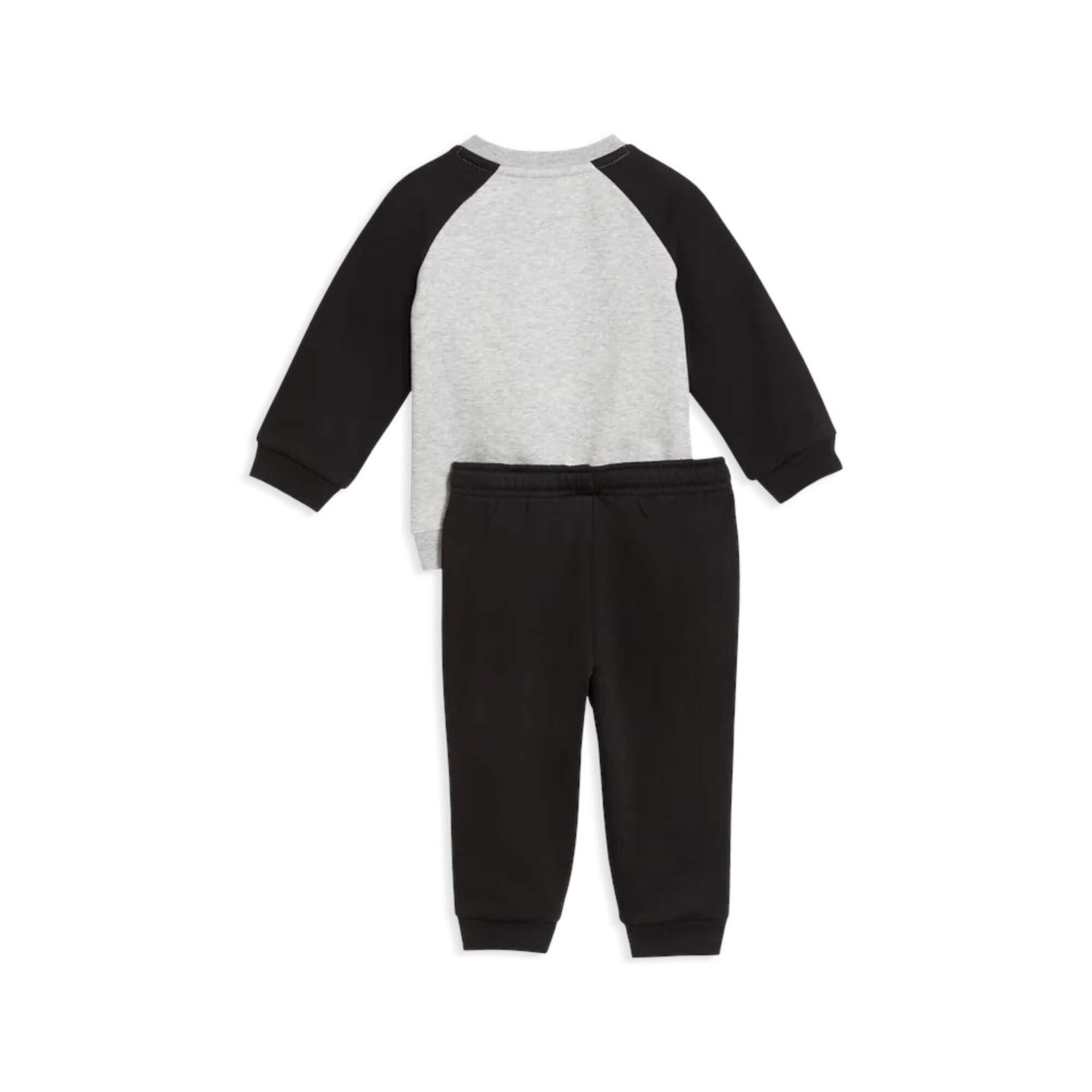 Cappuccio Puma Minicats Ess Raglan Crew Set Fl Inf, Nero, Bambini 3/3
