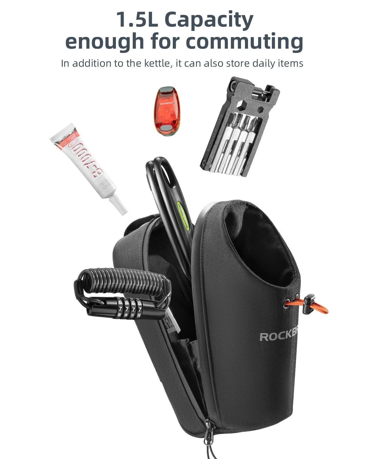 ROCKBROS Fahrradlenker Tasche Trinkflasche 6/6