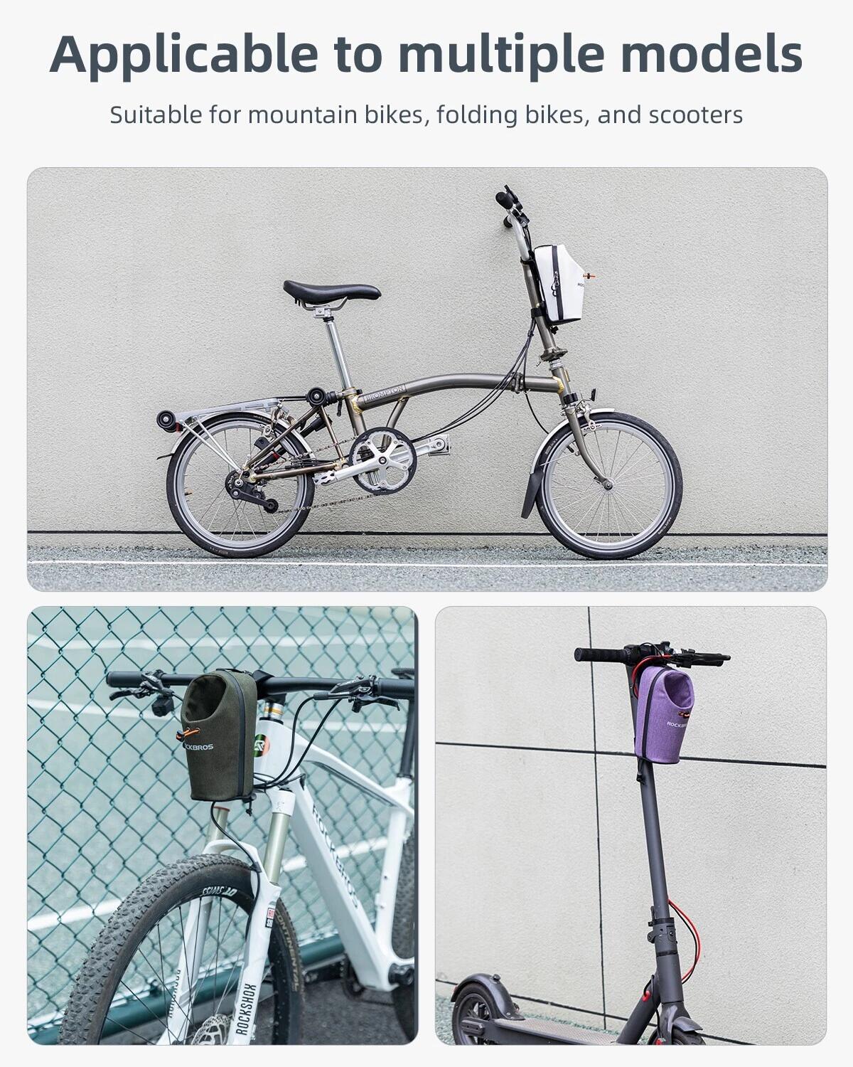 ROCKBROS Fahrradlenker Tasche Trinkflasche 5/6