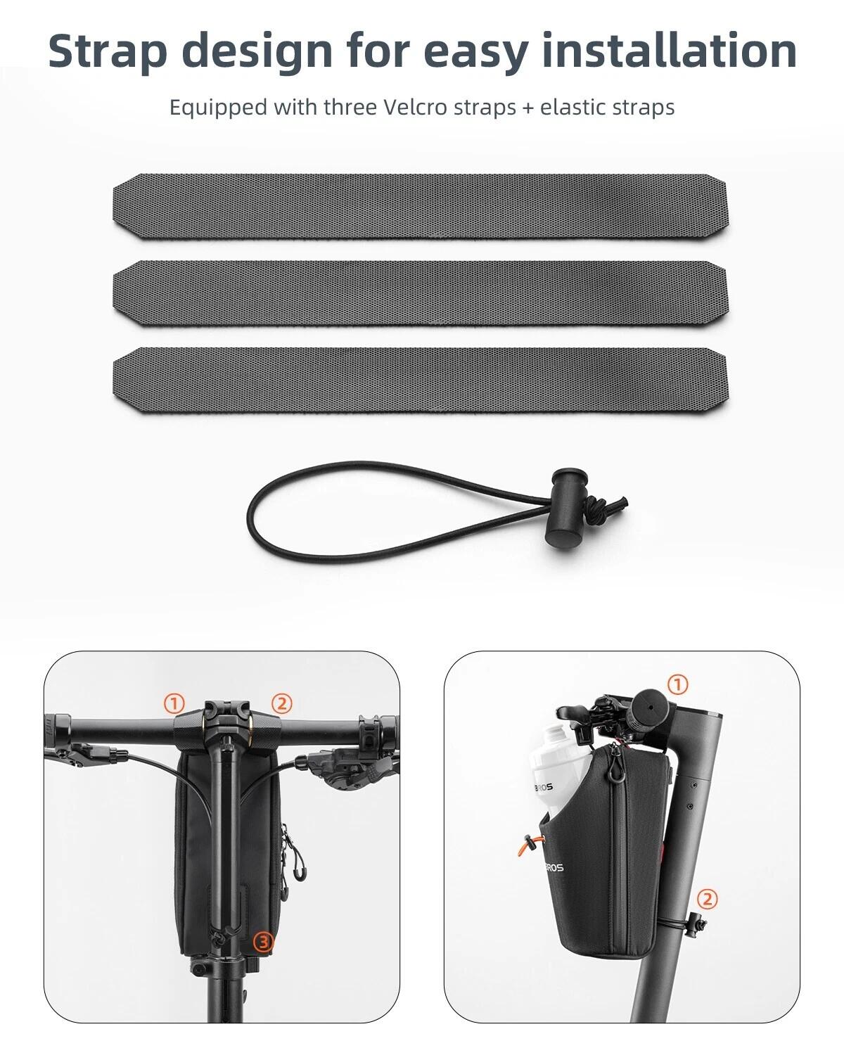ROCKBROS Fahrradlenker Tasche Trinkflasche 4/6