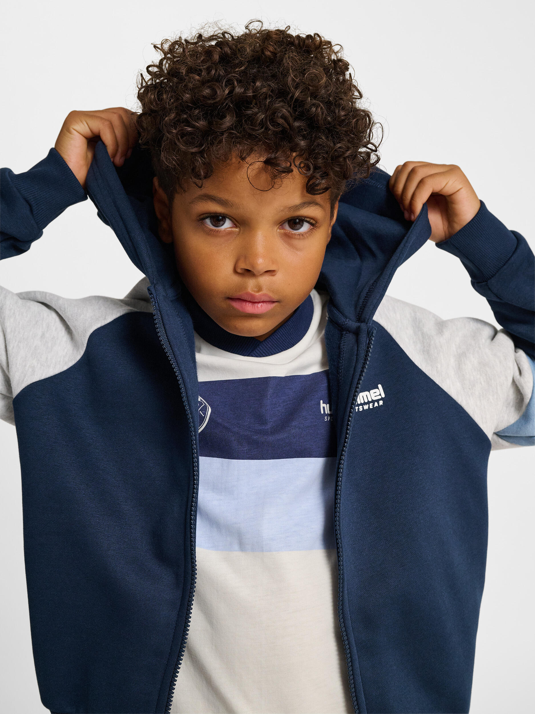 Reißverschluss Kapuzenpullover Hmljr Loose Kinder 4/7