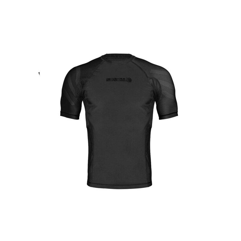 Rashguard de compression à manches courtes Sanabul Essentials - Noir