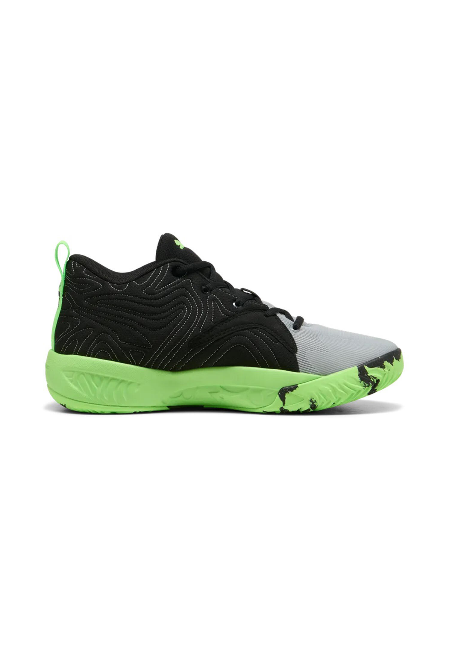 Puma Unisex Court Pro 3 Mid Basketballschuhe 313830-02 Black/Green 4/5