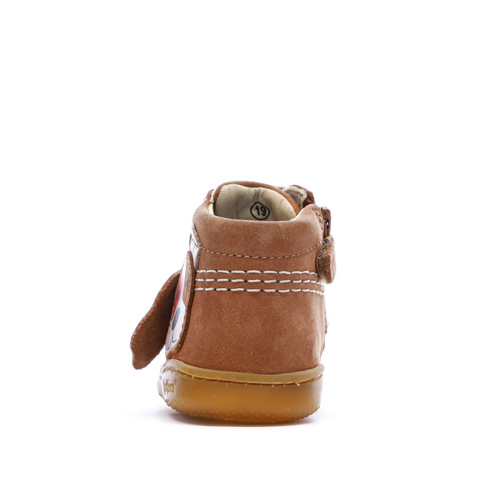 Baskets Hautes Marron Garçon Kickers Bottillon 3/7