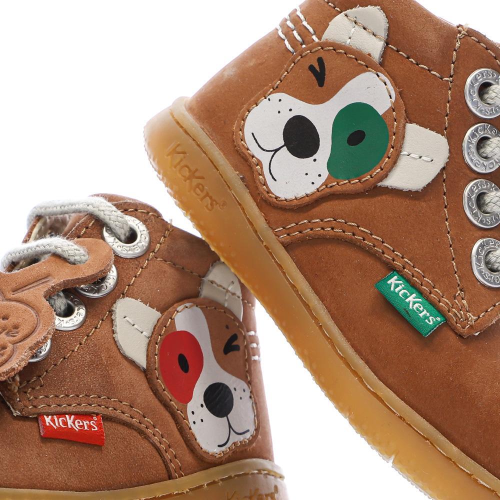 Kickers Bottillon Marrone Alte per Ragazzo 7/7