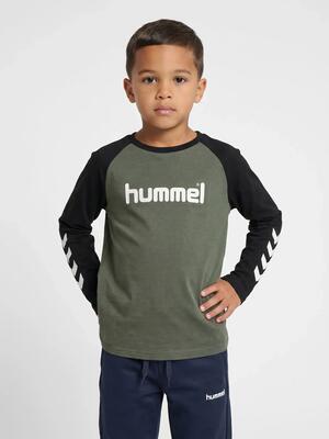 T-shirt stampato maniche lunghe bambino Hummel