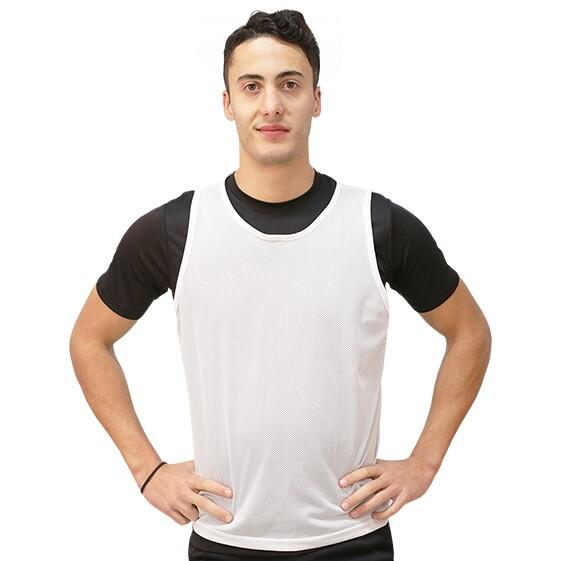 Training bib closed microperforated 100% polyester