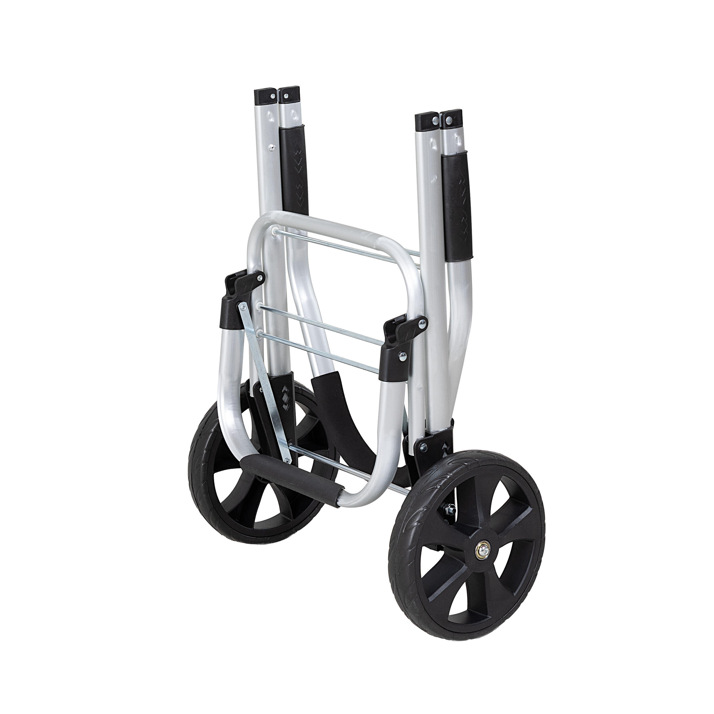 Travelnet Chariot de courses 40L, pliable, cadre en aluminium, avec roues 7/7
