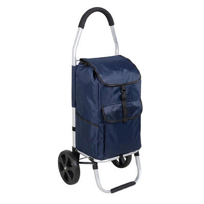 Travelnet boodschappenwagen 40l, inklapbaar, aluminium frame, met wielen