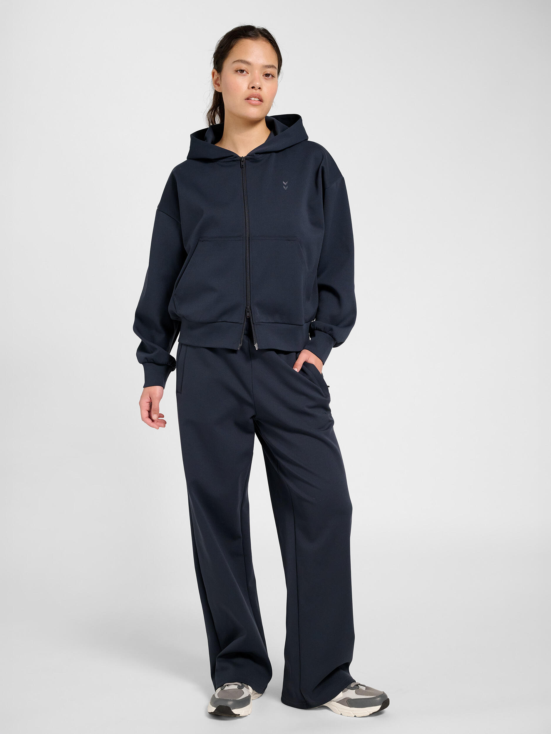 Reißverschluss Kapuzenpullover Hmldefender Multisport Damen 3/7