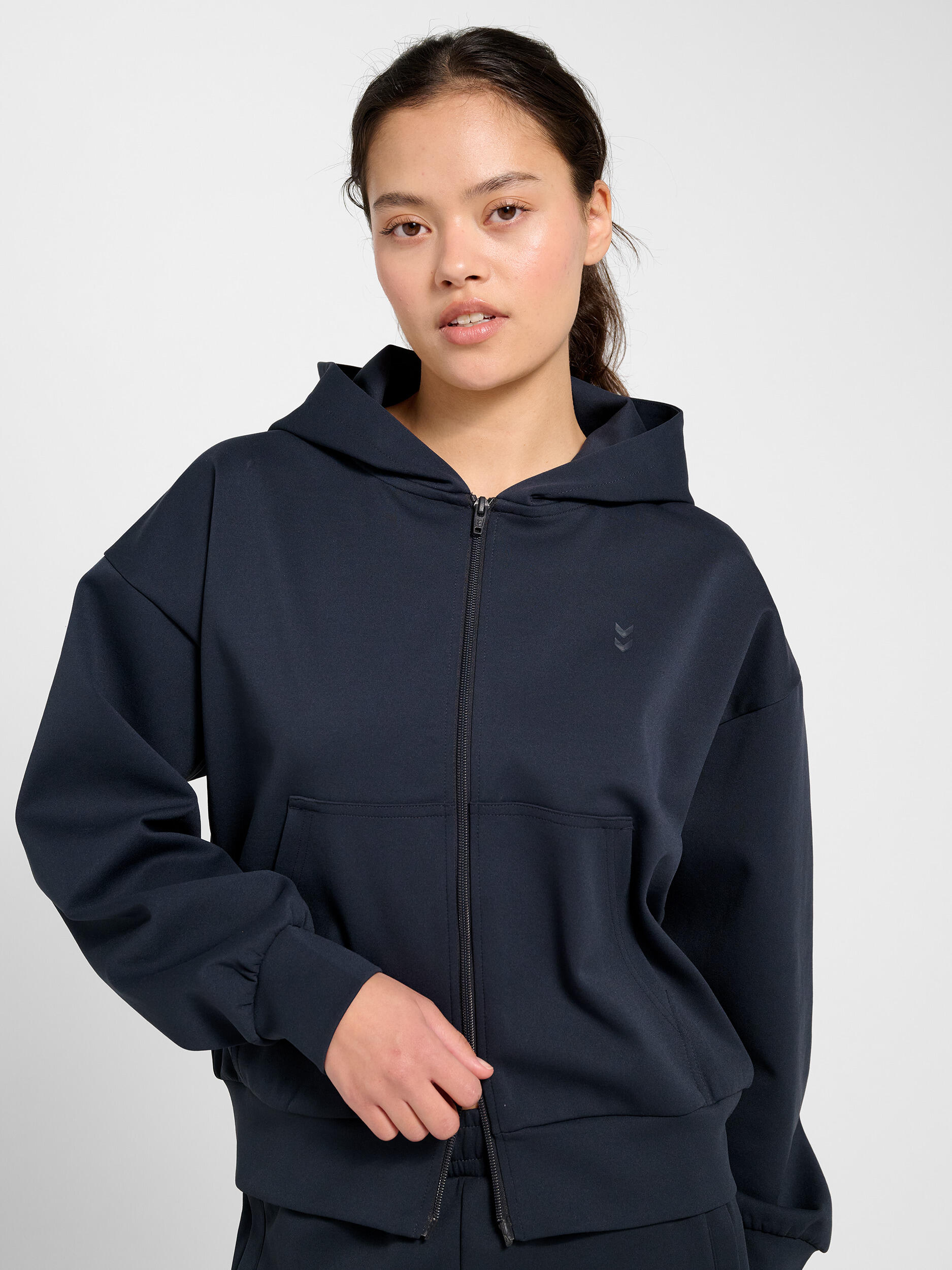 Reißverschluss Kapuzenpullover Hmldefender Multisport Damen 4/7