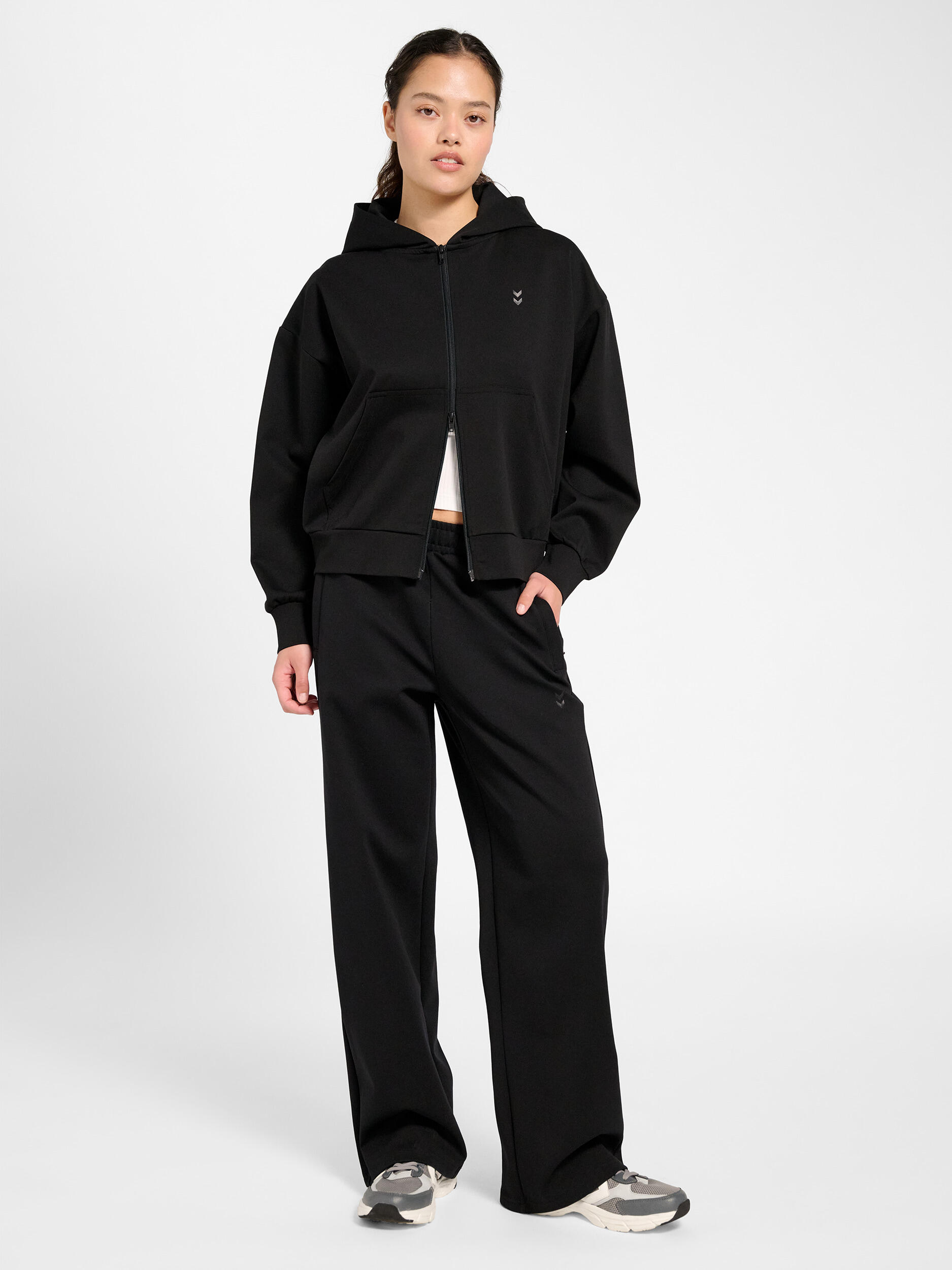 Reißverschluss Kapuzenpullover Hmldefender Multisport Damen 3/7