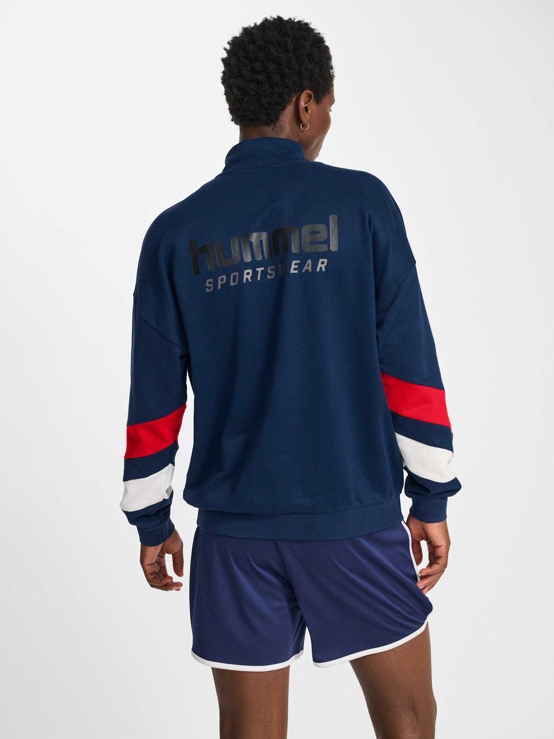Reißverschluss Sweatshirt Hmloversized Lebensstil Erwachsene 3/7