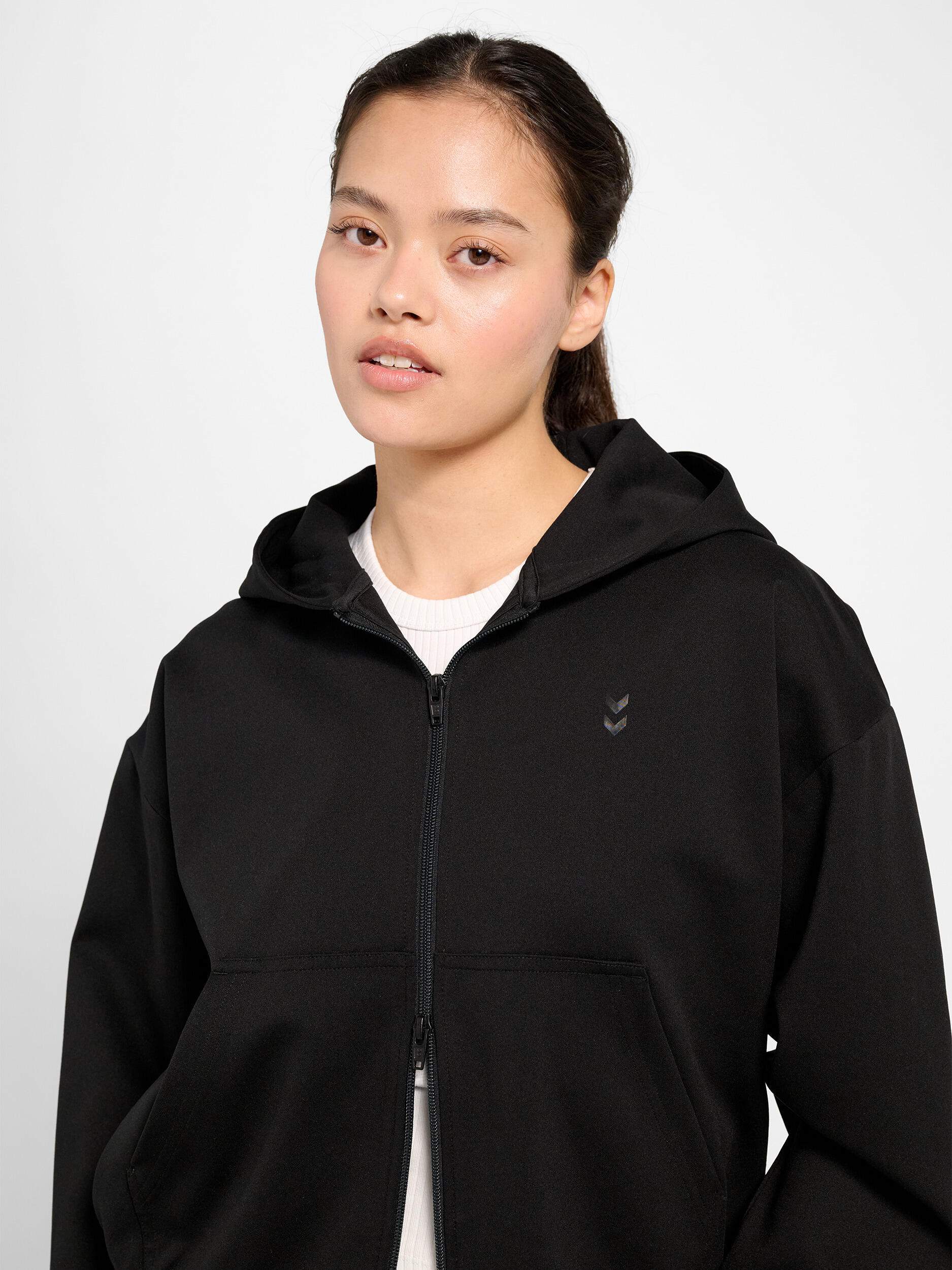 Reißverschluss Kapuzenpullover Hmldefender Multisport Damen 4/7