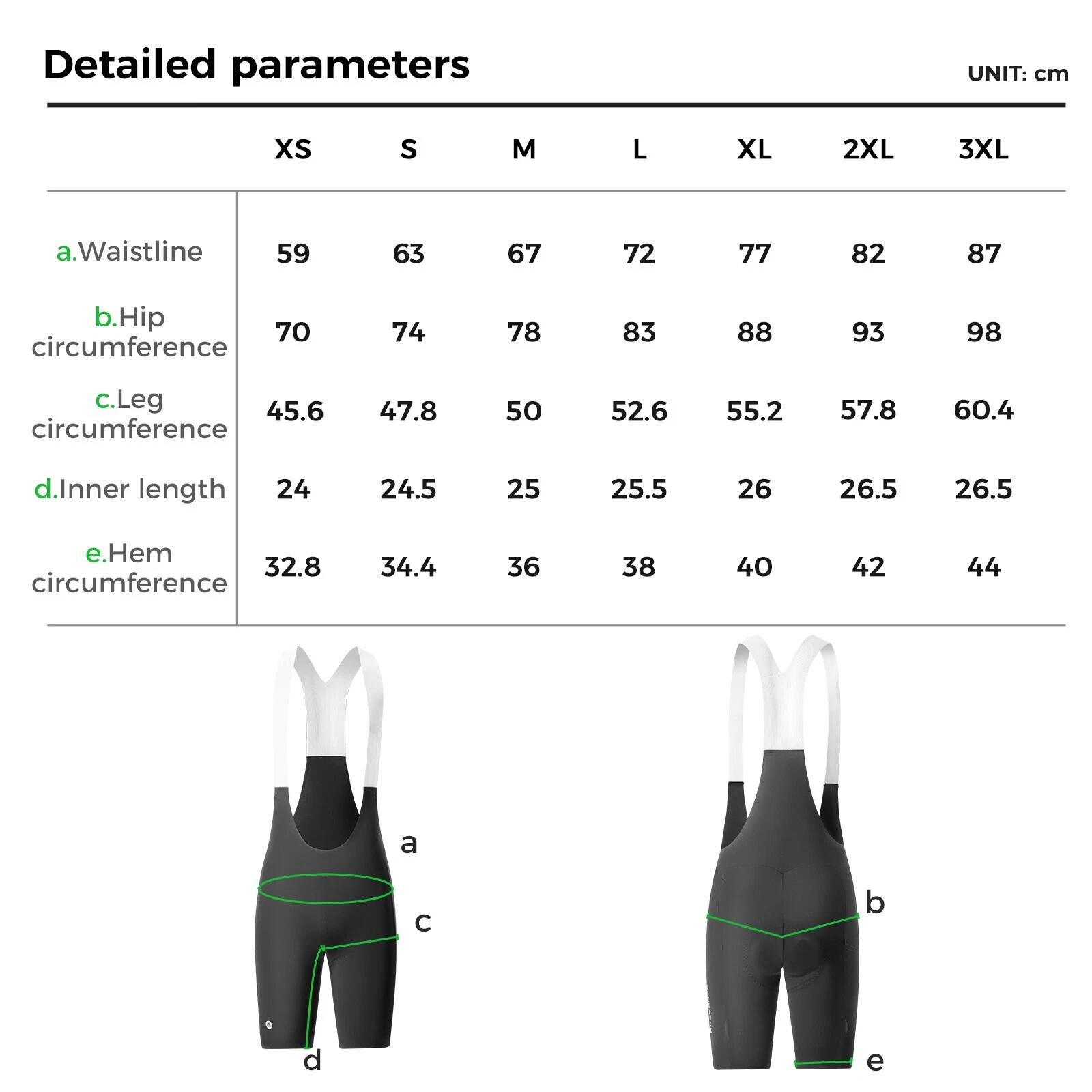 ROCKBROS Radlerhose mit Träger kurz 7/7