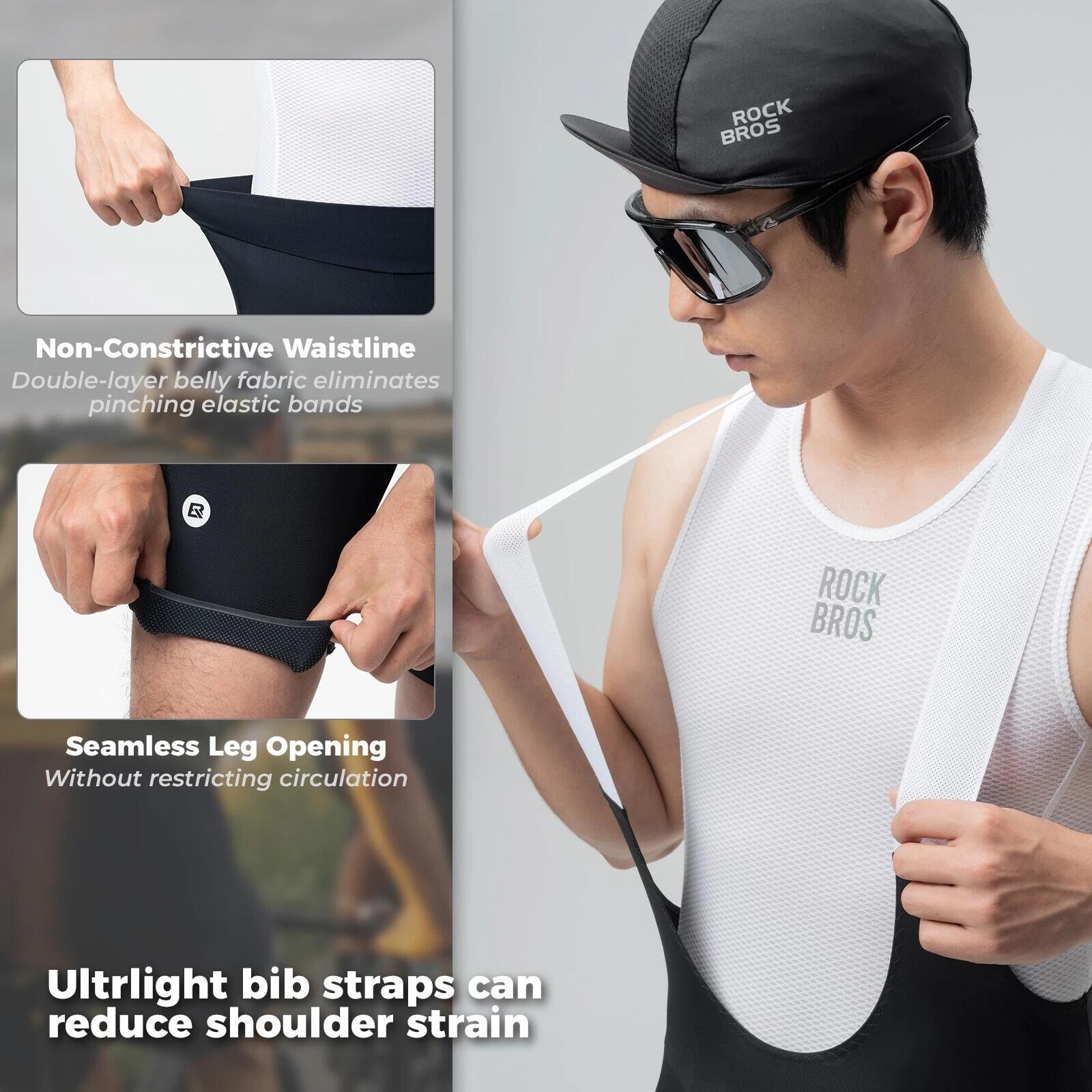 ROCKBROS Radlerhose mit Träger kurz 4/7