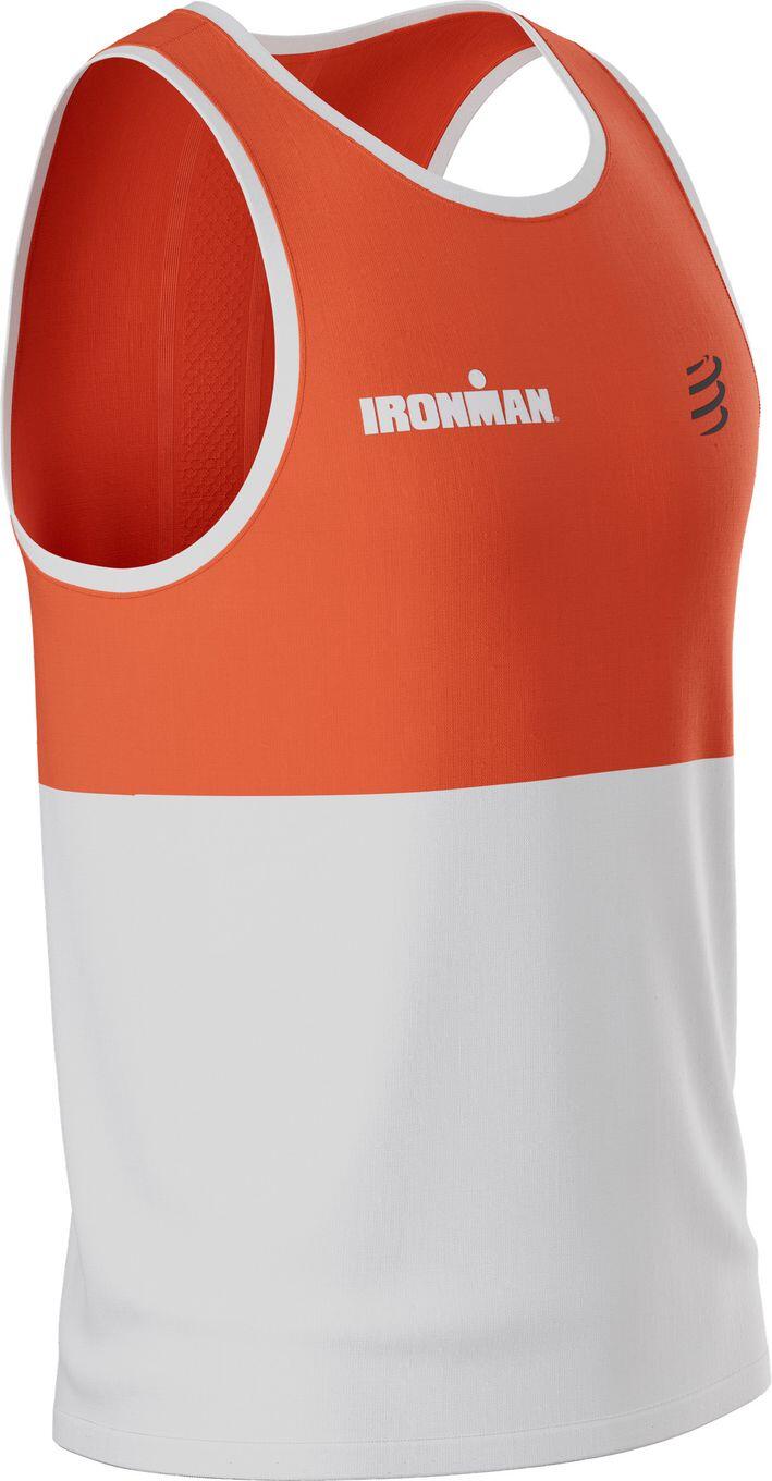 Canotta Compressport Performance Ironman 2026 Rosso/Bianco Uomo 3/4