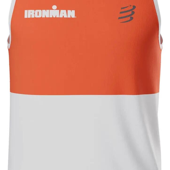 Compressport Performance Ironman 2026 Red/White Men's Tank Top