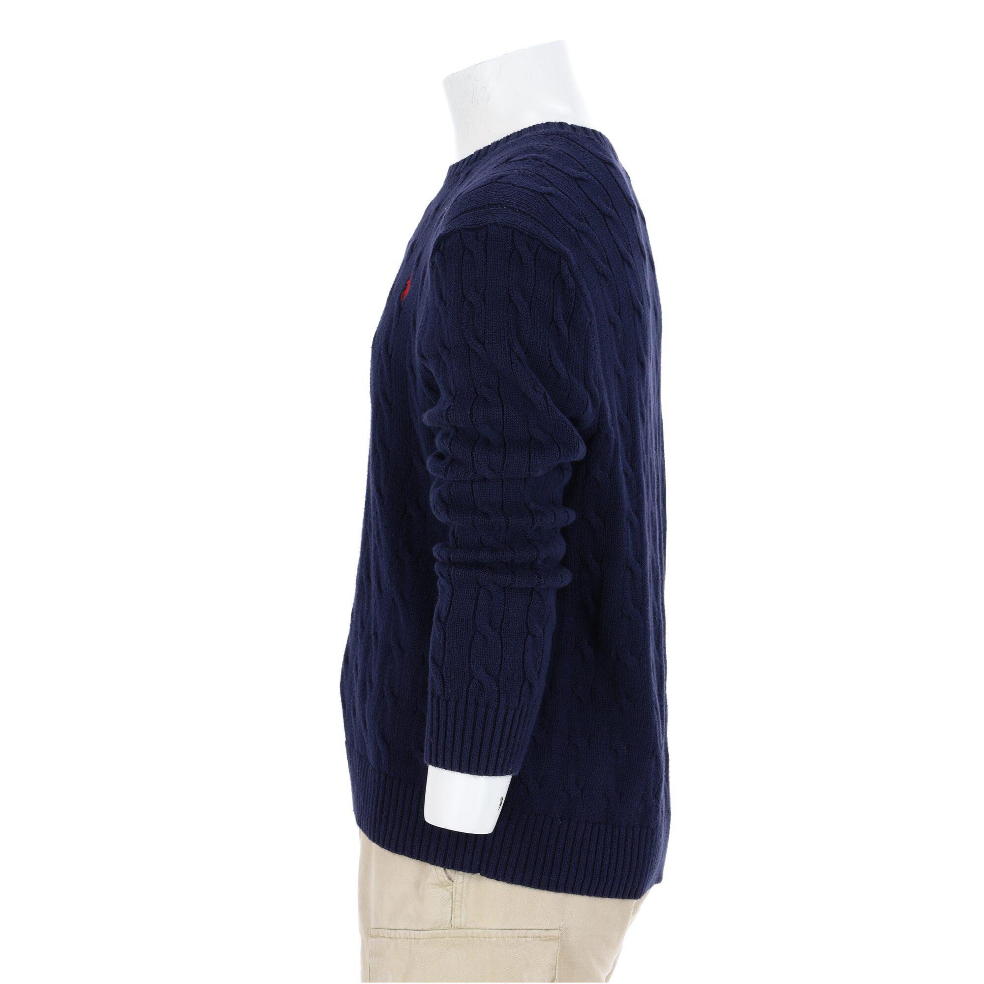 Tweedehands - Polo Ralph Lauren heren kabelgebreide trui - Als nieuw 3/7