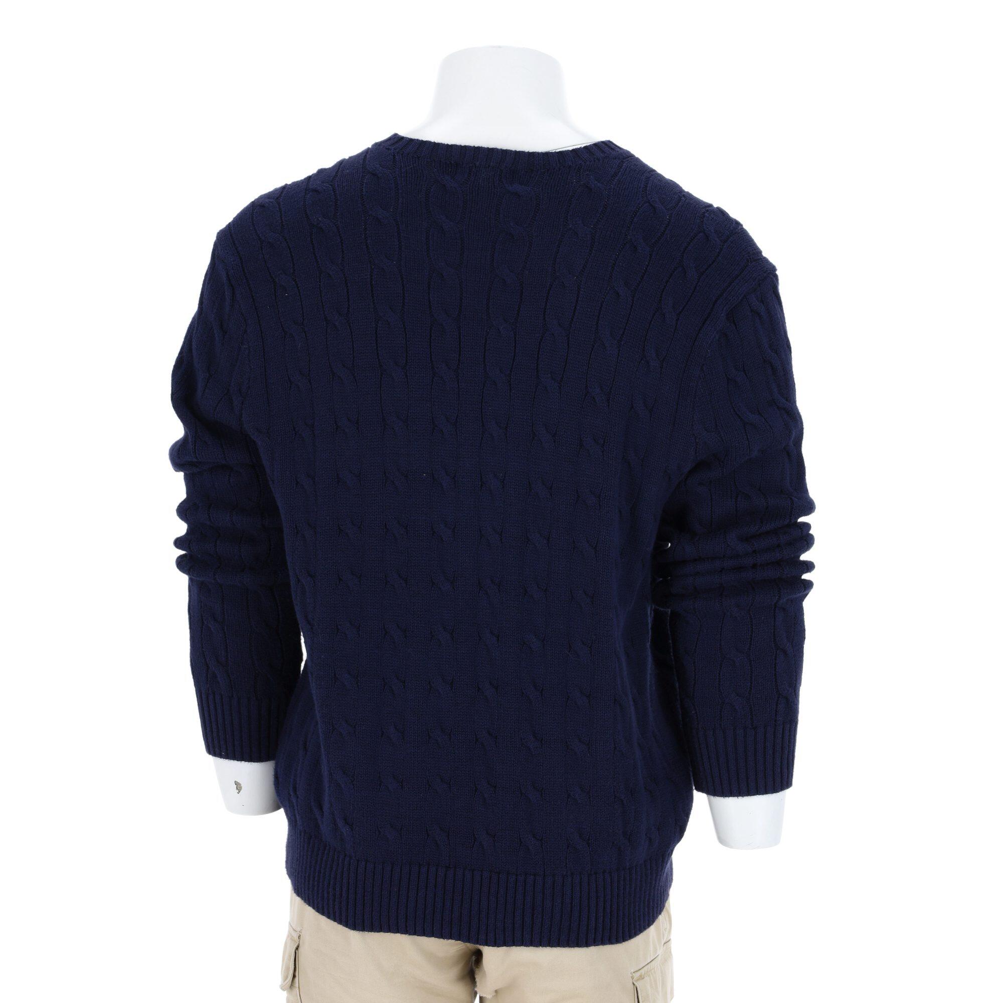 Tweedehands - Polo Ralph Lauren heren kabelgebreide trui - Als nieuw 2/7