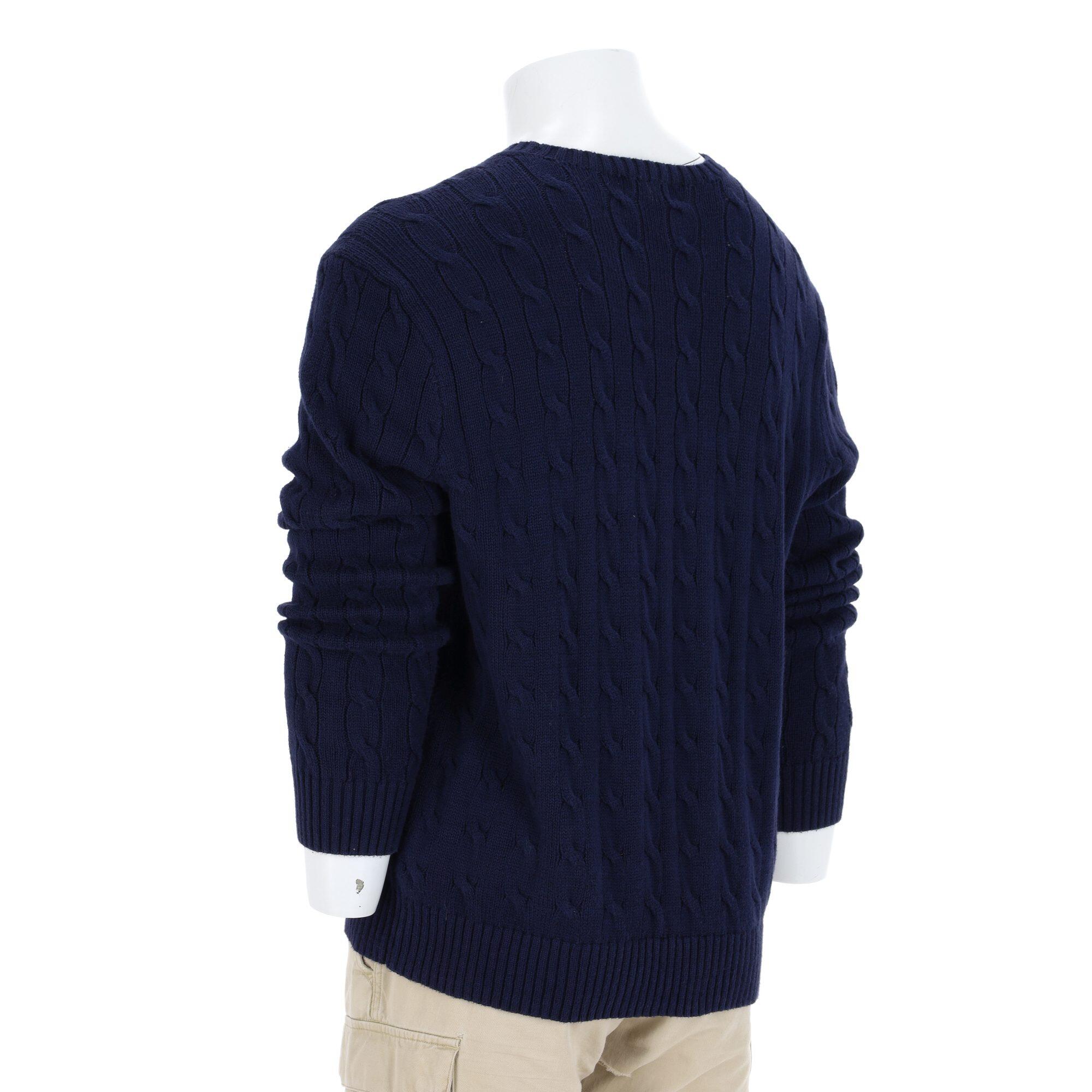 Tweedehands - Polo Ralph Lauren heren kabelgebreide trui - Als nieuw 5/7