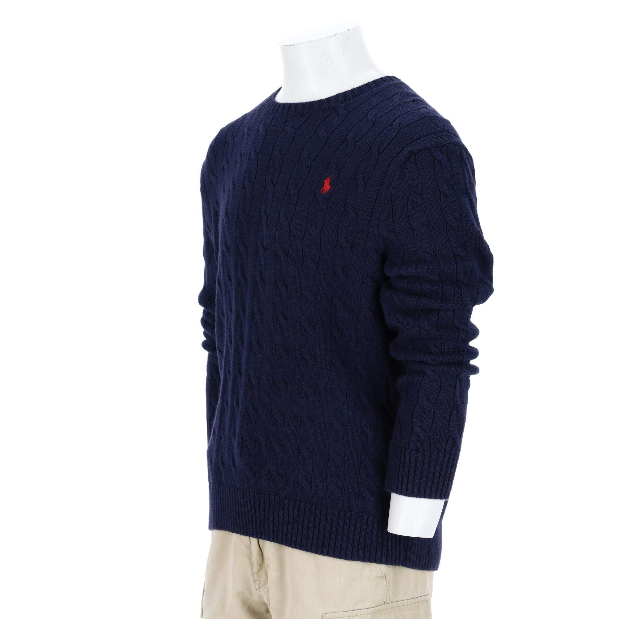 Tweedehands - Polo Ralph Lauren heren kabelgebreide trui - Als nieuw 4/7